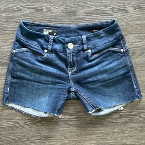 Sz26 William Rast Repurposed dark wash denim shorts VGUC